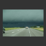 Storm ahead on I-65 in Indiana