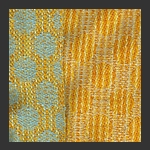 Detail - Polkdot Towels with Variegated Yarn