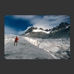 Greg on Rhone glacier